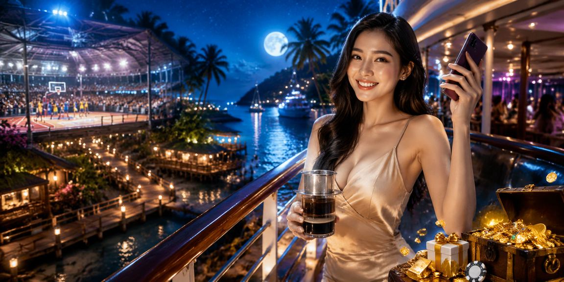 Người hâm mộ bóng rổ tại Côn Đảo xem trận và nghiên cứu kèo cá cược bên ly cà phê