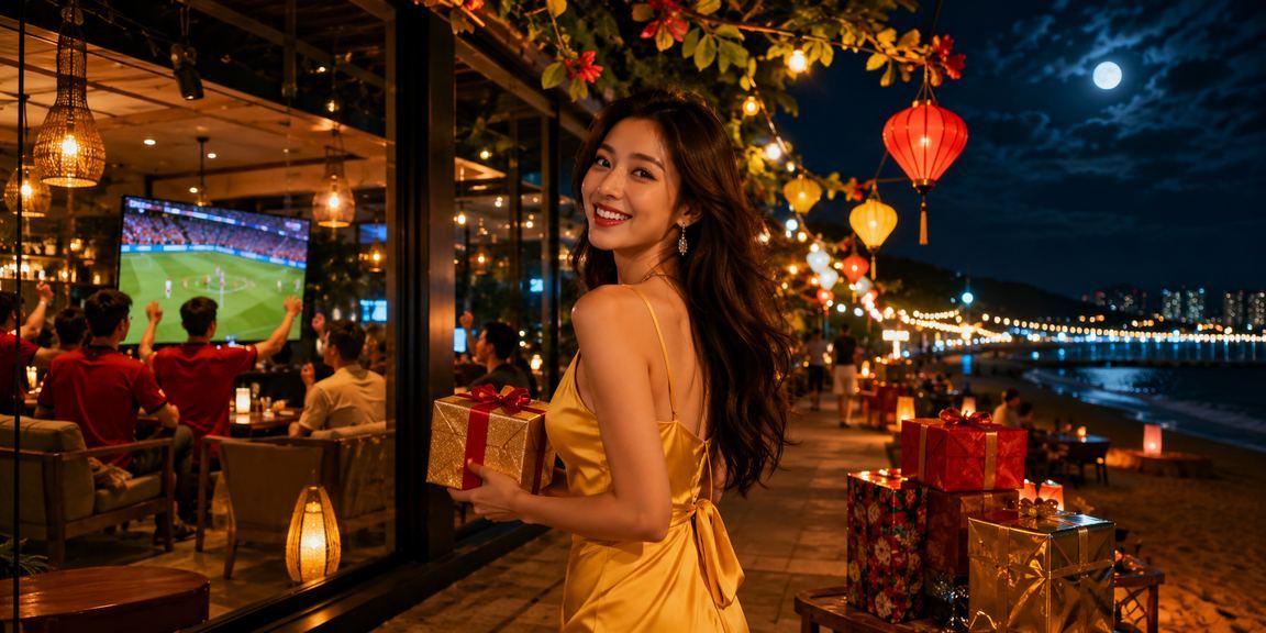 Người hâm mộ bóng đá xem trận đấu và đặt cược tại chợ đêm Đà Nẵng